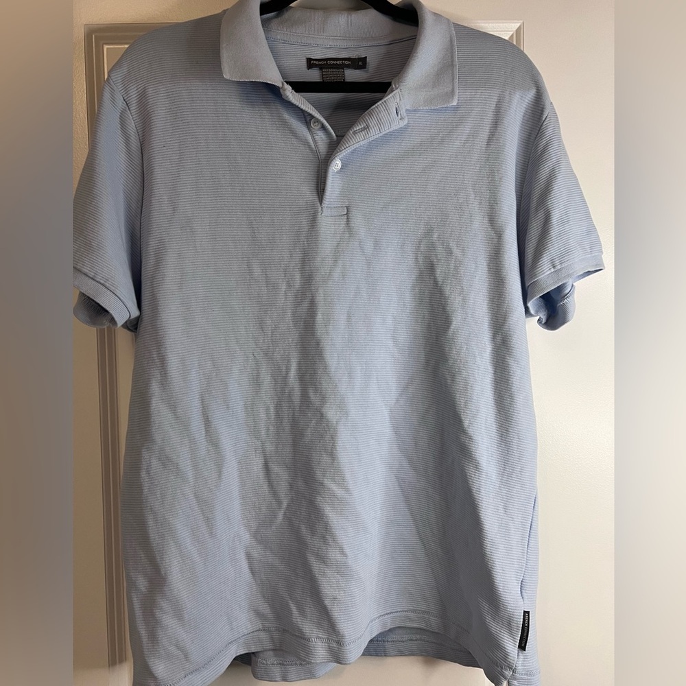 Men baby blue polo size XL